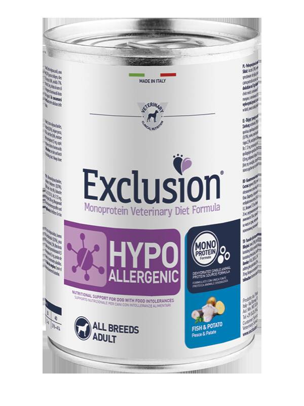 Exclusion Veterinary Hypoallergenic Fish wet