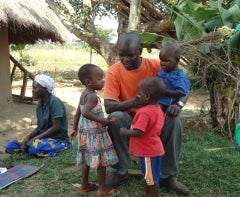 We visit family's at home to see if their child can come home or live with a relative. We visit children who have lived with us to see how they are doing. Adopted children in Uganda usually stay in Africa.