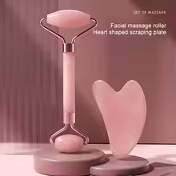Resin Facial Massage Roller & Scraping Tool – For Face, Neck, and Eye Area | Muscle Relaxation & Skincare Support"
