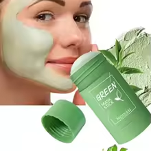 Green Tea & Eggplant Purifying Solid Mud Mask – Deep Cleansing, Oil Control, Blackhead Removal & Pore Minimizing Treatment