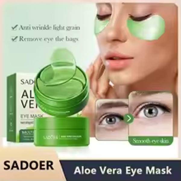 Aloe & Collagen Eye Mask Set – Reduces Dark Circles, Eye Bags & Fine Lines (60pcs)