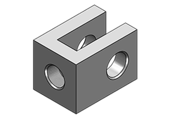 Gaffels met binnendraad