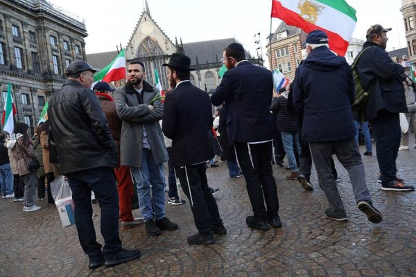 Demonstratie voor vrijheid in Iran