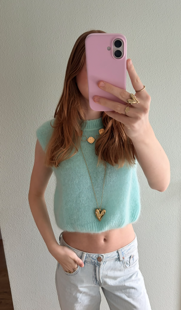 June Soft Knit - Aqua