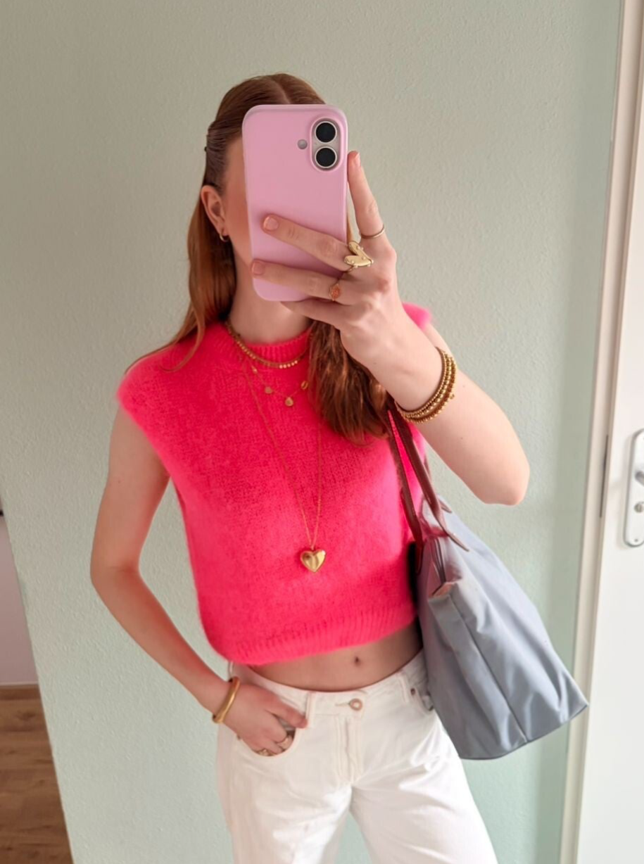 June Soft Knit - Coral