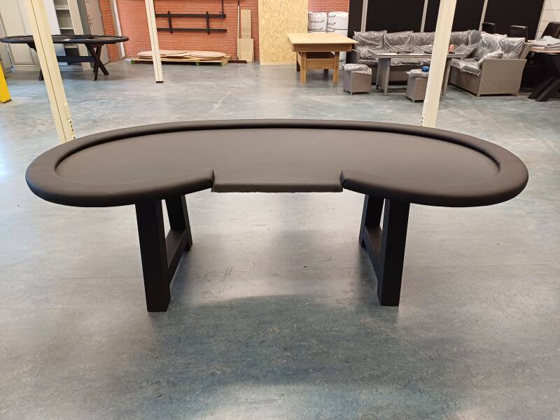 Pokertafel bean 240cm met led verlichting, zonder cupholders en dealertray