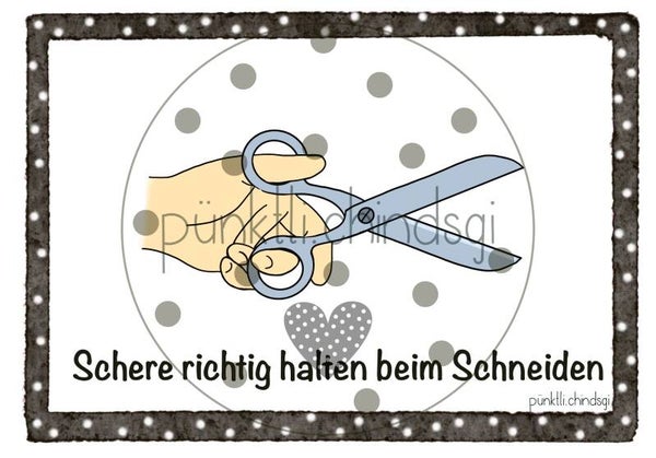 Bildkarten Schneiden links