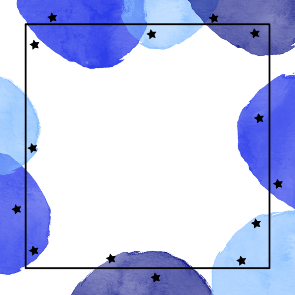 Notizblock Blau mit Sternen