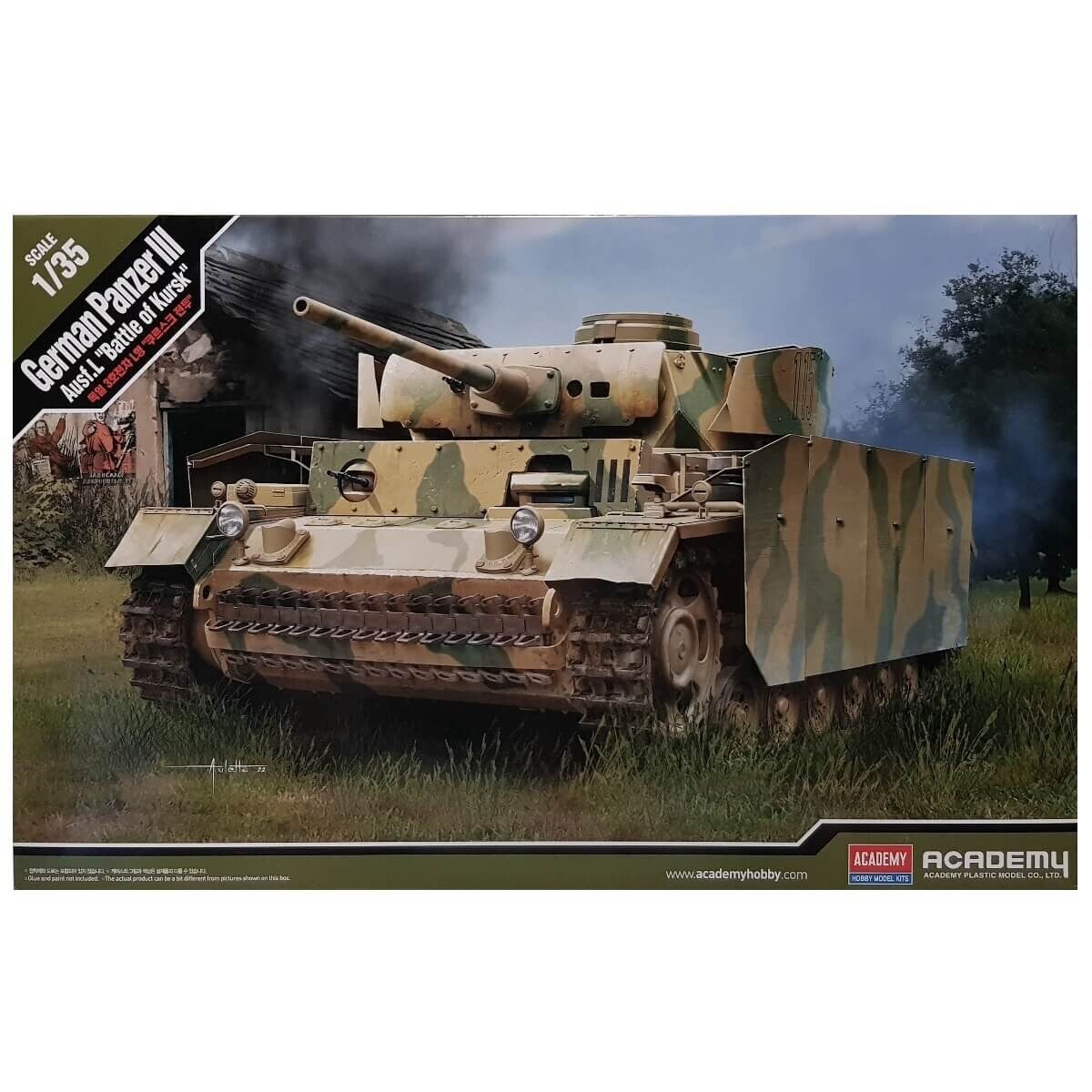 German Panzer III Ausf. L Battle of Kursk Academy Nr. 13545 1:35 neu