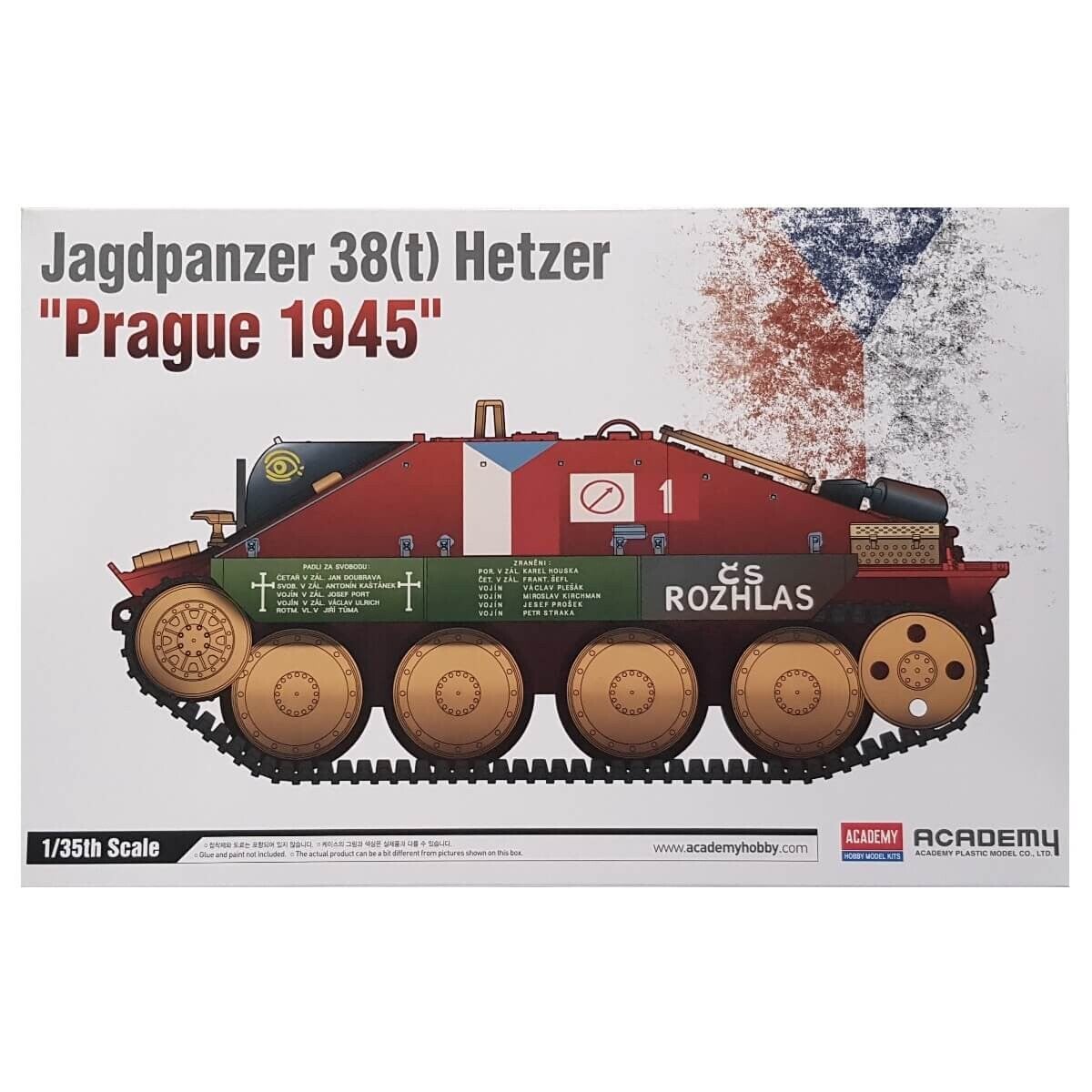 Jagdpanzer 38(t) Hetzer Prague 1945 Academy Nr. 13277 1:35 neu