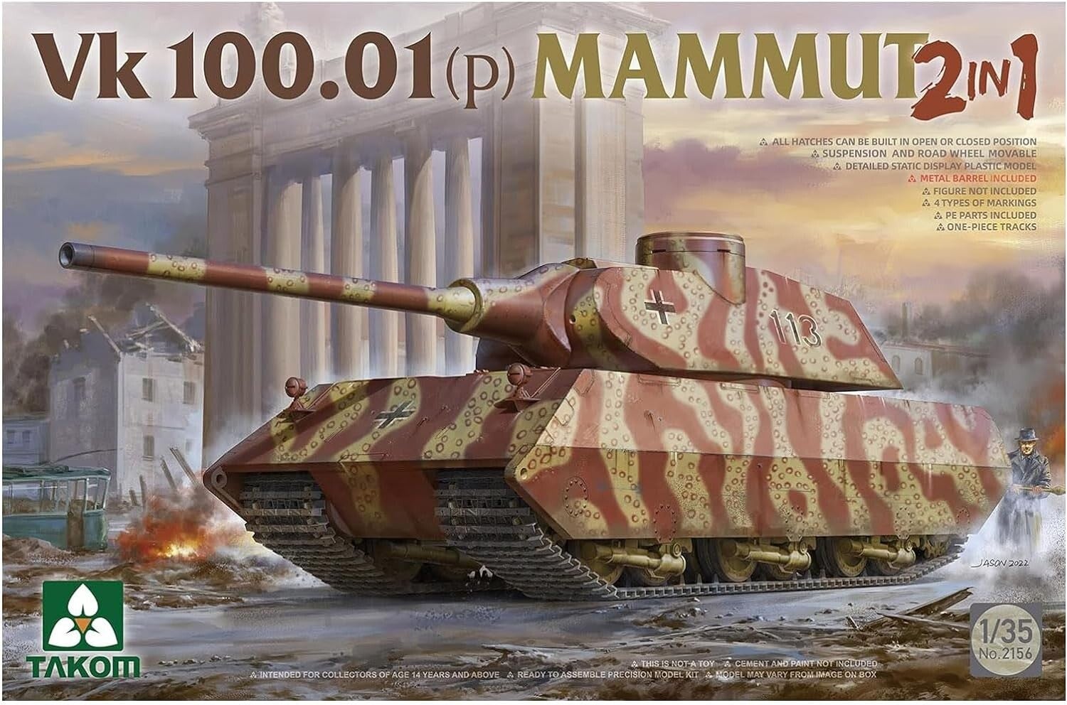 TAKOM  VK 100.01 (P) MAMMUT 2in1 Maßstab 1:35
