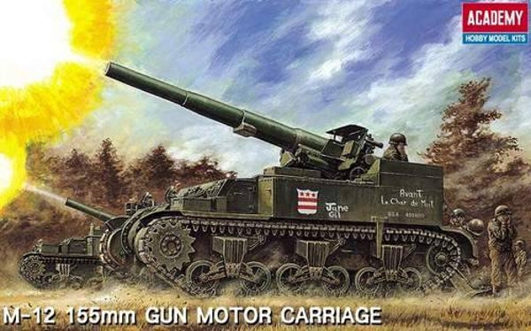 M12 155mm Gun Motor Carriage Academy Nr. 1394 1:35 neu