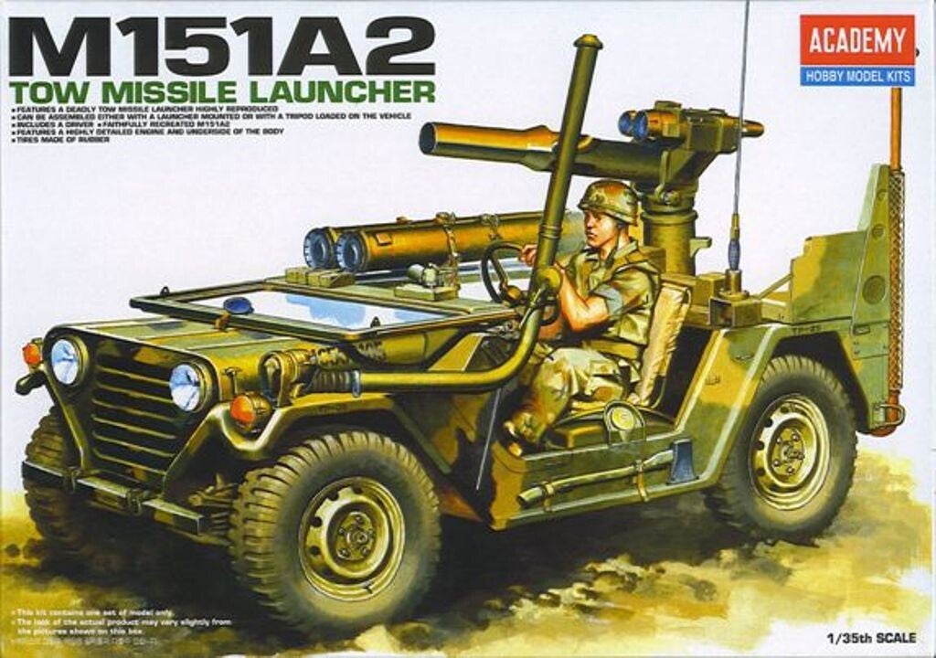 M151A2 TOW Missile Launcher Academy Nr. 13406 1:35 neu