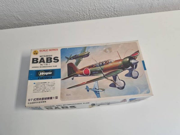 Mitsubishi Ki-15-I Babs Japanese reconnaissance plane Hasegawa  Nr. B003  1:72