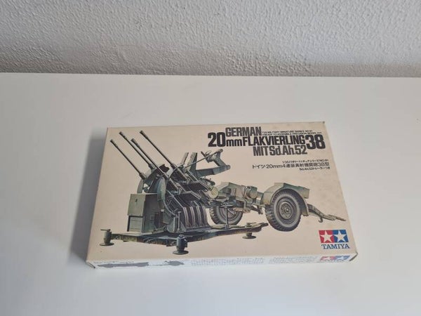 German 20mm Flakvierling 38 mit Sd.Ah.52 Tamiya Nr. 35091 1:35 Sammlung
