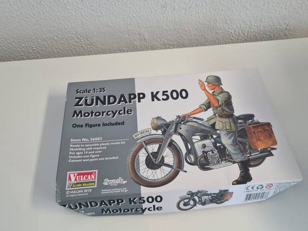 Zündapp K500 Motorcycle One figure included Vulcan Scale Models  Nr. 56003  1:35
