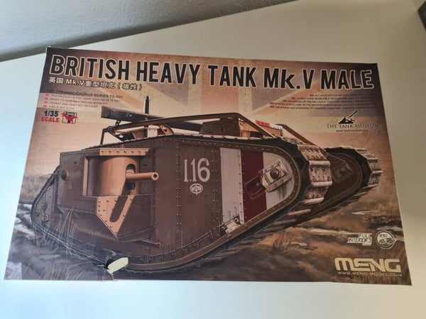 British Heavy Tank Mk.V Male Meng Model Nr. TS-020 1:35