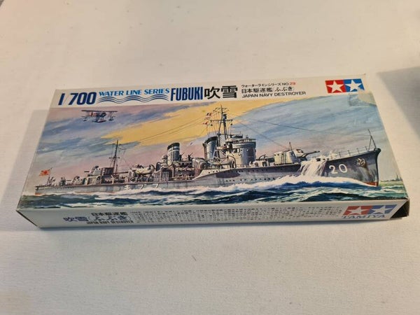 Japan Navy Destroyer Fubuki 吹雪 Water Line Series Tamiya Nr. 77029 1:700