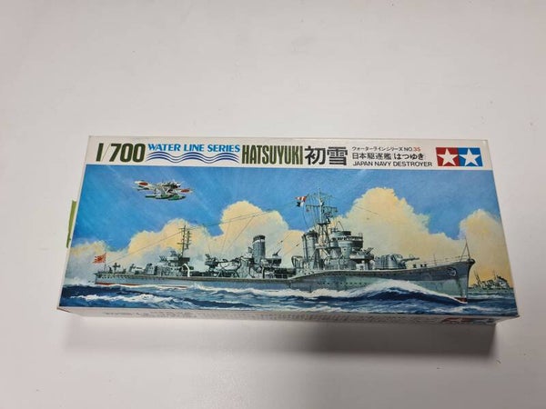 Japan Navy Destroyer Hatsuyuki 初雪 Water Line Series Tamiya Nr. WL.D035 1:700