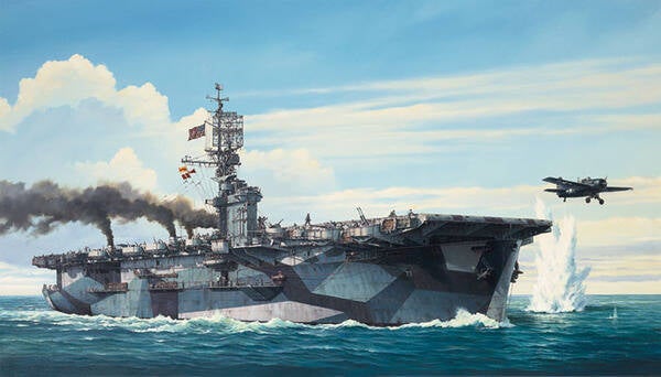 U.S. Navy Escort Carrier USS Gambier Bay (CVE-73) Hasegawa  Nr. 40027 1:350 neu