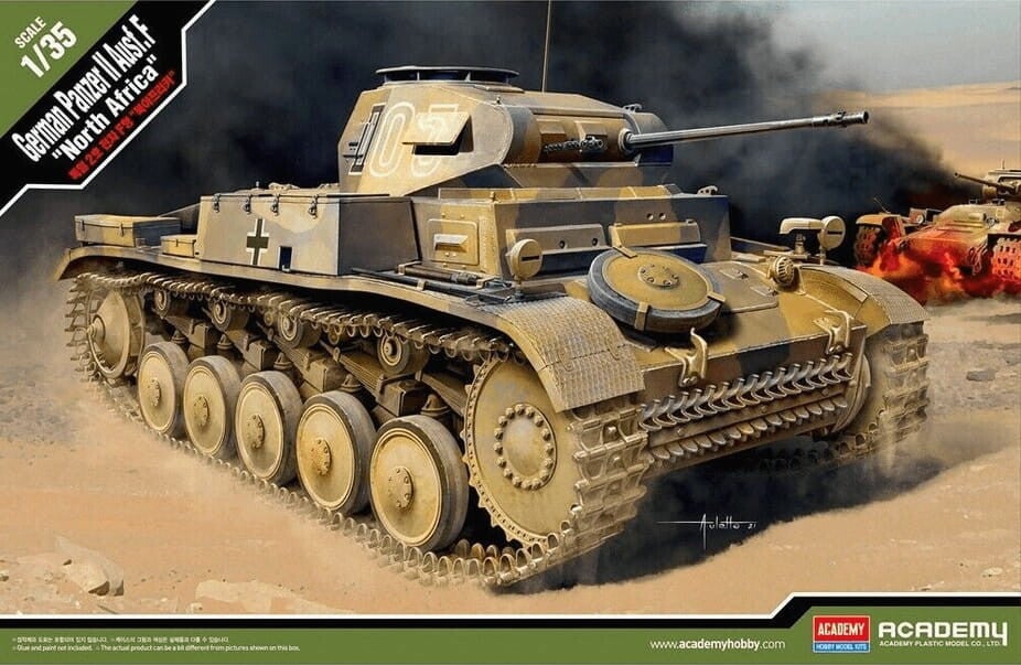 German Panzer II Ausf. F North Africa Academy Nr. 13535 1:35 neu