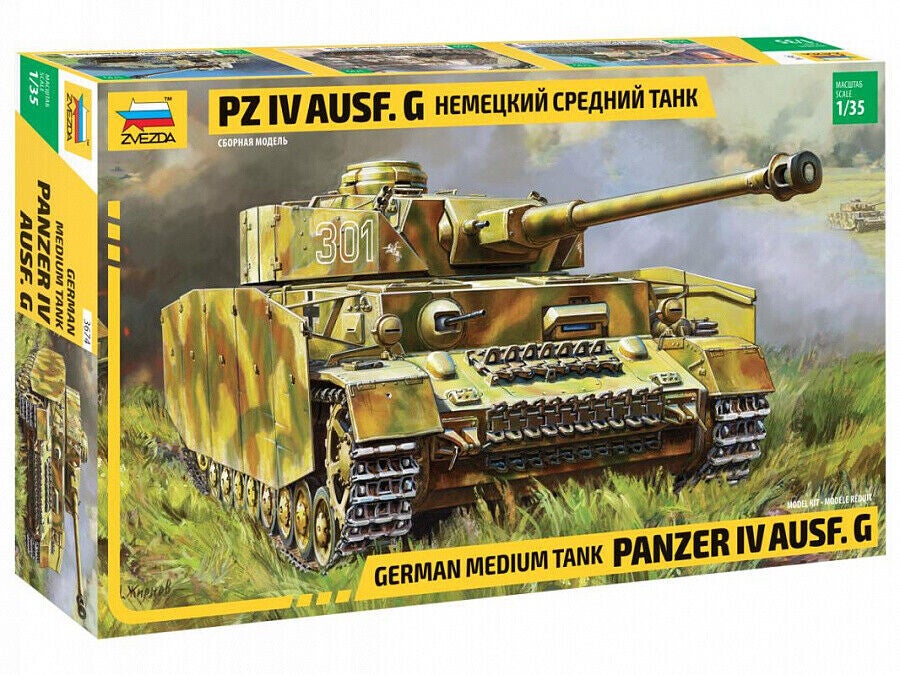 German Medium Tank Panzer IV Ausf. G Zvezda  Nr. 3674  1:35 neu