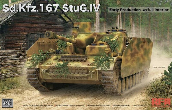 Sd.Kfz. 167 StuG IV Early Production w/full interior Rye Field Model  Nr. RM-5061  1:35