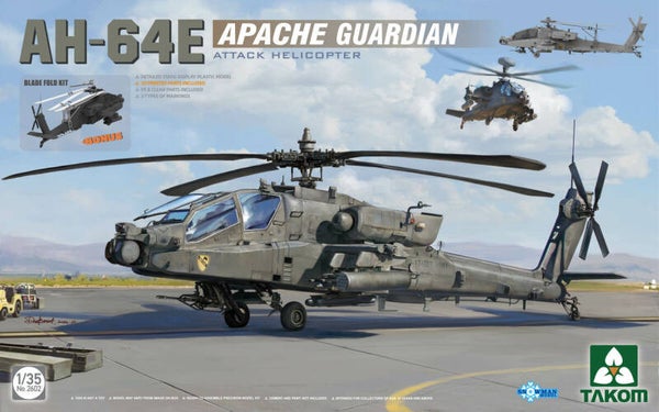 AH-64E Apache Guardian Attack Helicopter Takom  Nr. 2602  1:35