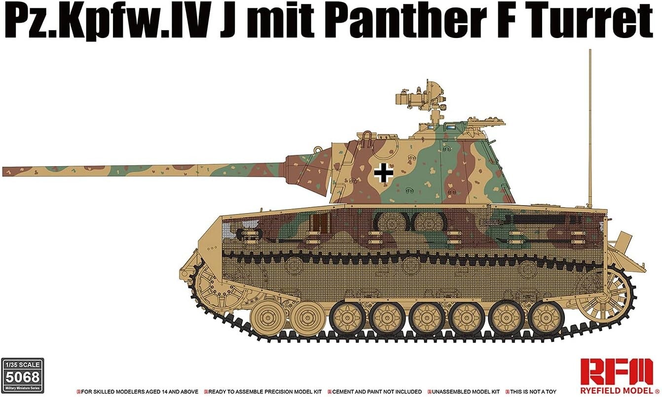 Pz.Kpfw.IV J mit Panther F Turret Rye Field Model  Nr. RM-5068  1:35