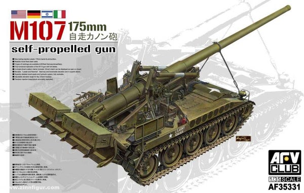 NEU M107 175 mm Self-propelled Gun AFV Club  Nr. AF35331  1:35