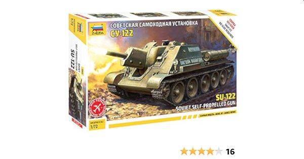 SU-122 Soviet Self-Propelled Gun Zvezda Nr. 5043 1:72