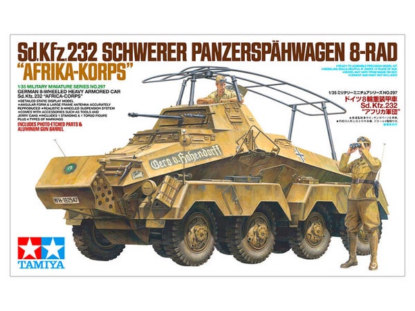 German Sd.Kfz.232 8-Rad Afrika Korps Tamiya Nr. 35297 1:35 neu +++