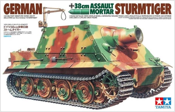German Sturmtiger 38cm Assault Mortar Tamiya Nr. 35177 1:35 neu