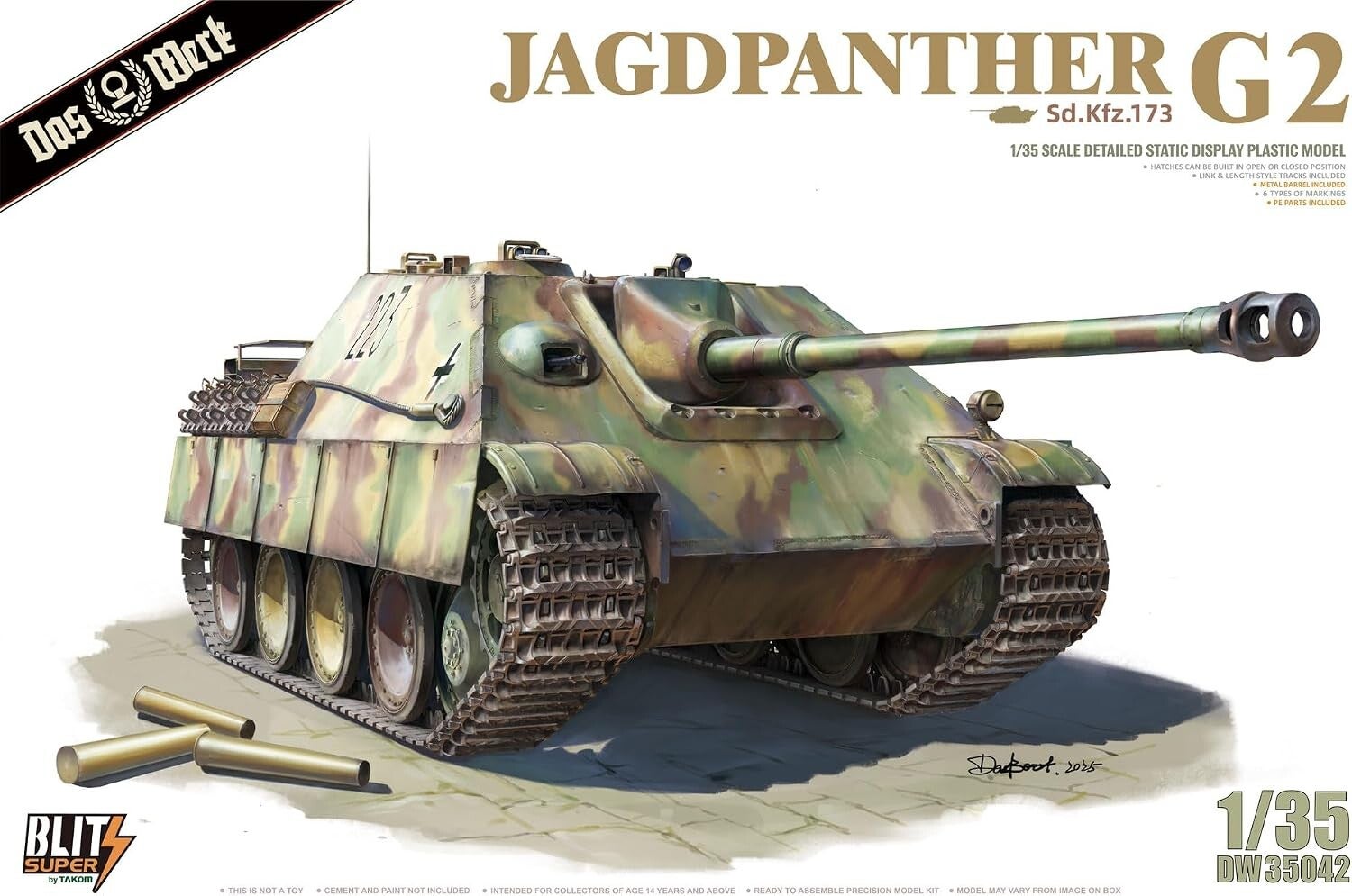 Jagdpanther G2 Sd.Kfz. 173 Das Werk  Nr. DW 35042  1:35