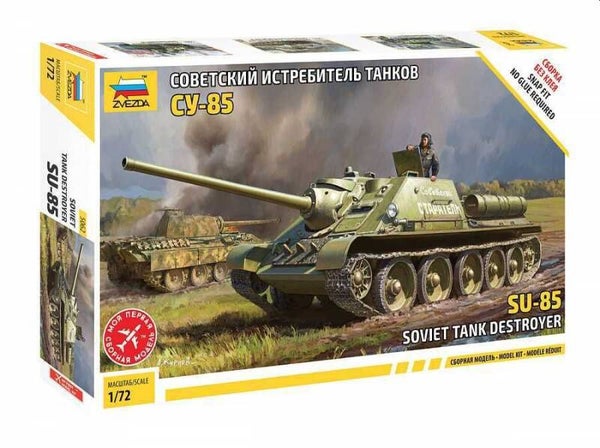 SU-85 Soviet Tank Destroyer Zvezda Nr. 5062 1:72