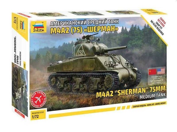 M4A2 (75) Sherman US Medium Tank Zvezda Nr. 5063 1:72