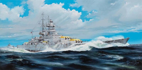 German Battleship Gneisenau Trumpeter  Nr. 03714  1:200 neu