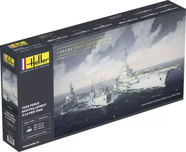 Collection Historique Task Force Ravitaillement à la Mer 1968 Heller  Nr. 81092  1:400