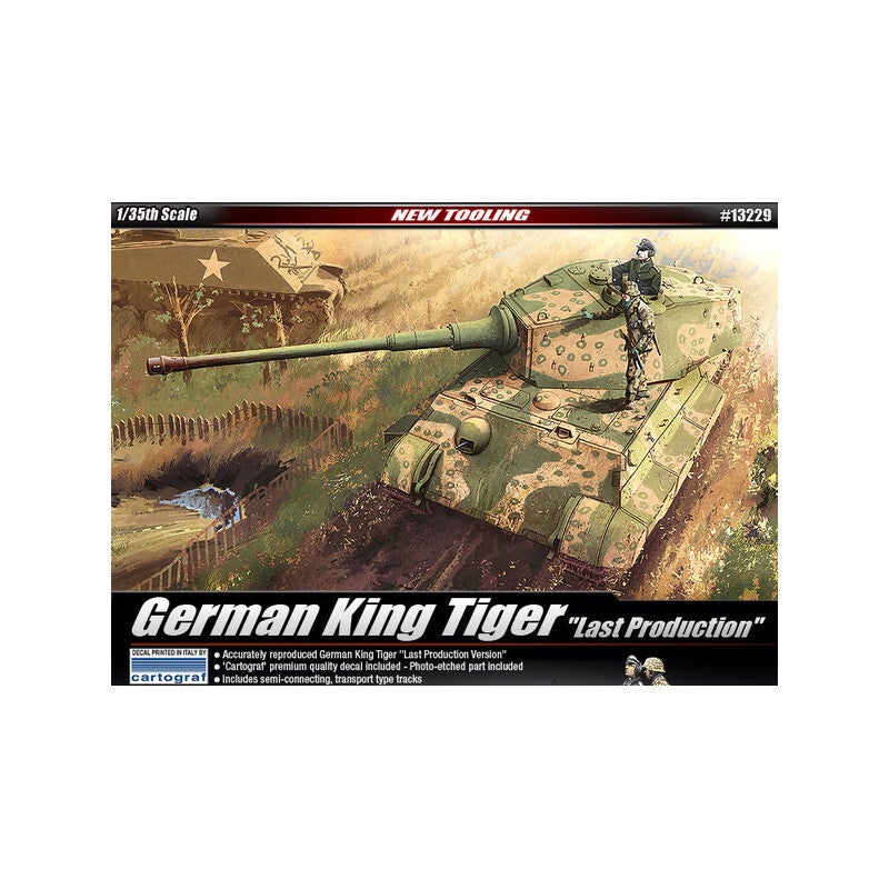 German King Tiger Last Production Academy Nr. 13229 1:35 neu