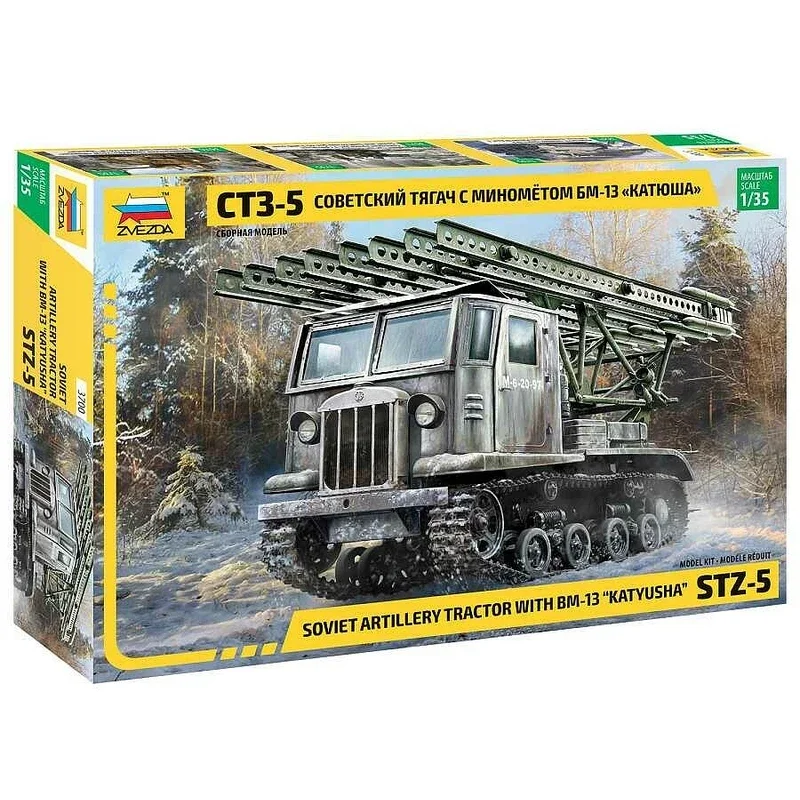 STZ-5 with MRL BM-13 Katyusha Zvezda  Nr. 3700  1:35 neu