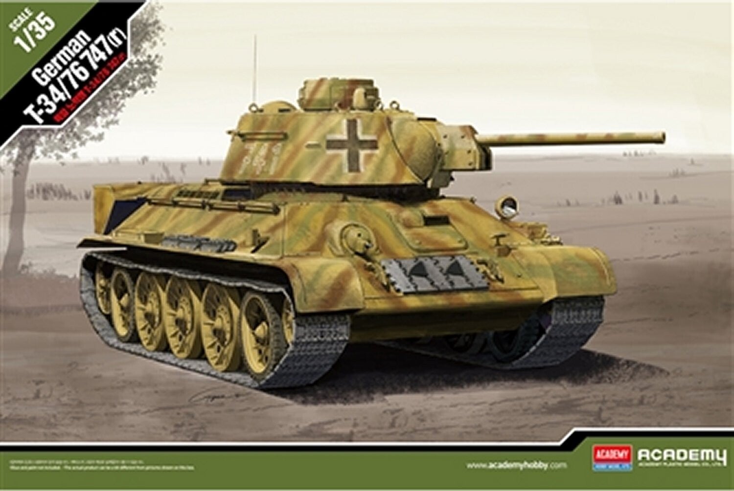 German T-34/76 747(r) Academy Nr. 13502 1:35 neu