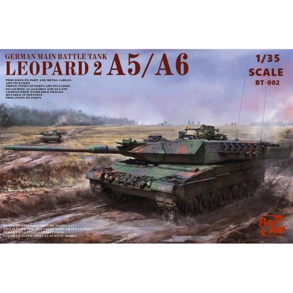 German Main Battle Tank Leopard 2 A5/A6 Border Model  Nr. BT-002  1:35 neu