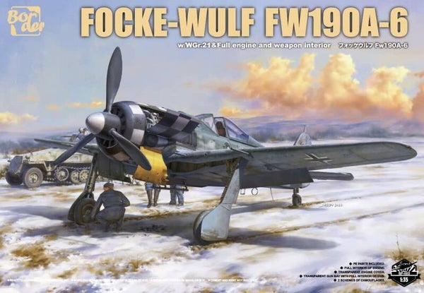 Focke-Wulf Fw 190A-6 w/Wgr. 21 & Full engine and weapons interior Border Model  Nr. BF-003  1:35 neu