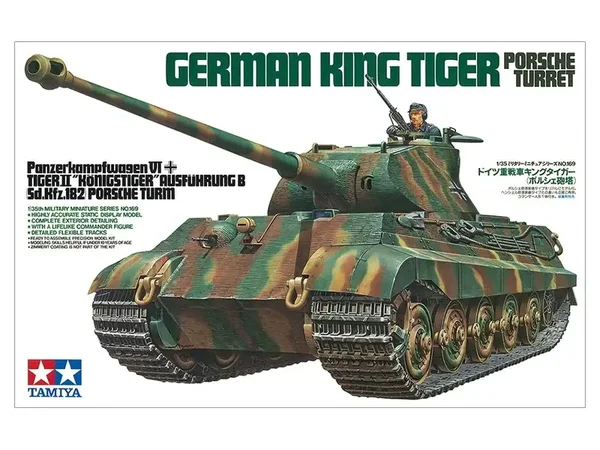 German King Tiger Porsche Turret Tamiya Nr. 35169 1:35 neu