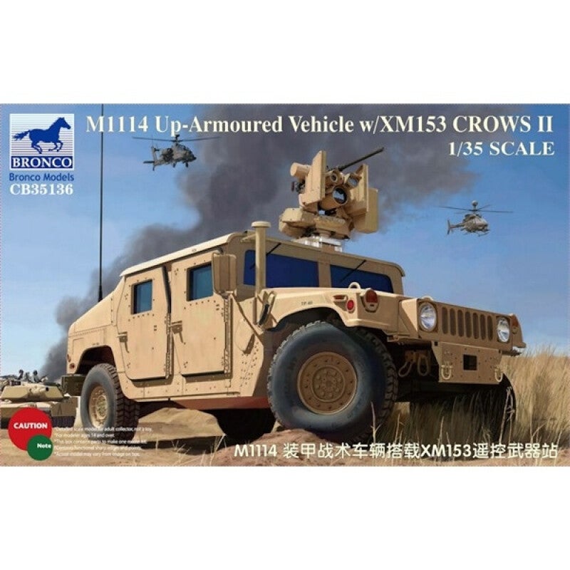 M1114 Up-Armoured Vehicle w/XM153 CROWS II Bronco  No. CB35136  1:35