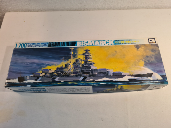 Water Line Series German Battleship Bismarck Aoshima Nr. WL.B101 1:700