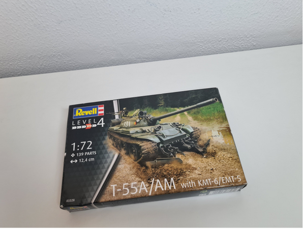 T-55A/AM with KMT-6/EMT-5 Revell  Nr. 03328  1:72 neu