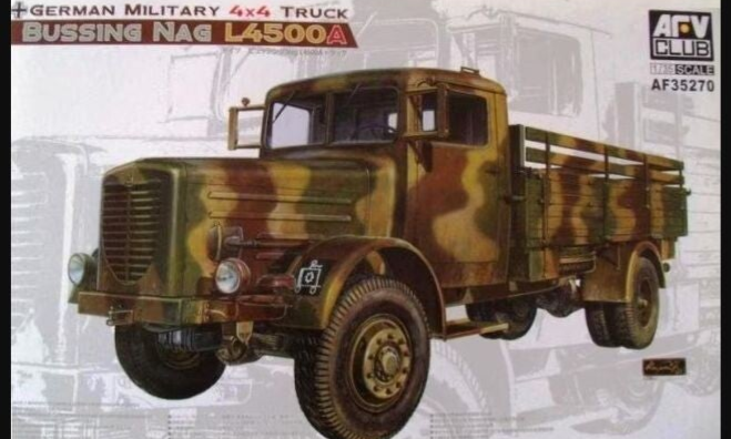 AFV Club – Büssing-NAG L4500A German Military 4×4 Truck – AF35270 – 1:35