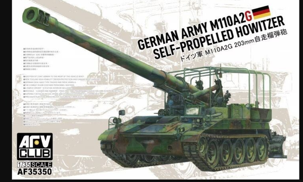AFV Club – German Army M110A2G 203 mm Self-Propelled Howitzer – AF35350 – 1:35