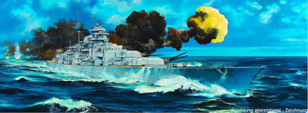 German Bismarck 1941 Battleship Trumpeter  Nr. 03702  1:200